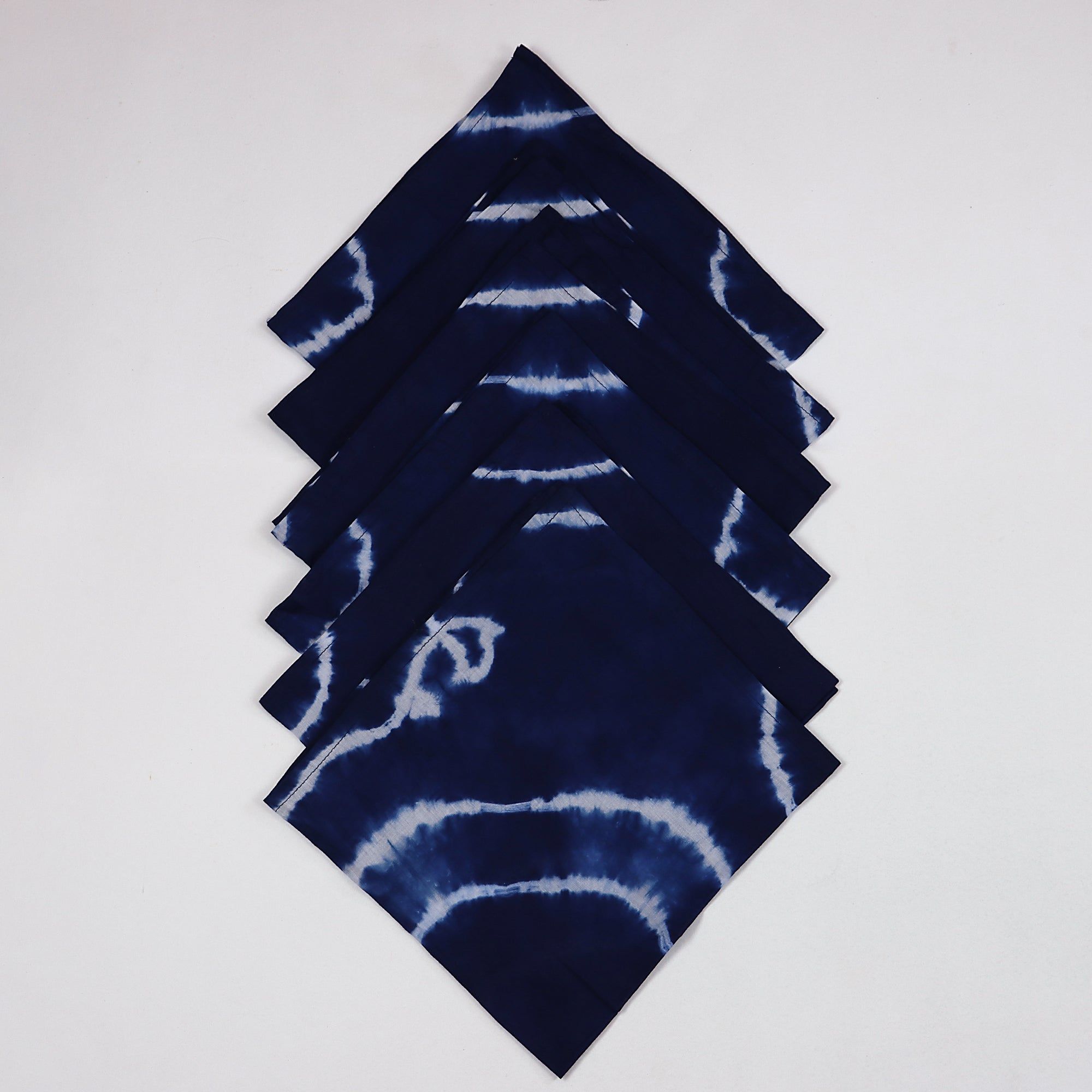 Beautiful Tie Dye Blue Soft Cotton Reusable Hand Napkins
